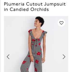 Madewell plumeria cutout jumpsuit NEW w TAGS
